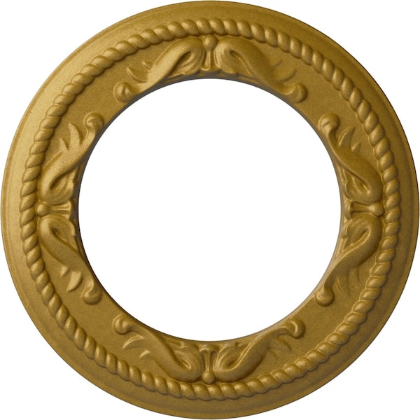 Ekena Millwork Roped Medway Ceiling Medallion (Canopies up to 7 1/2"), 12 1/4"OD x 7 1/2"ID x 7/8"P, Pharaohs Gold CM12MEPGS - main